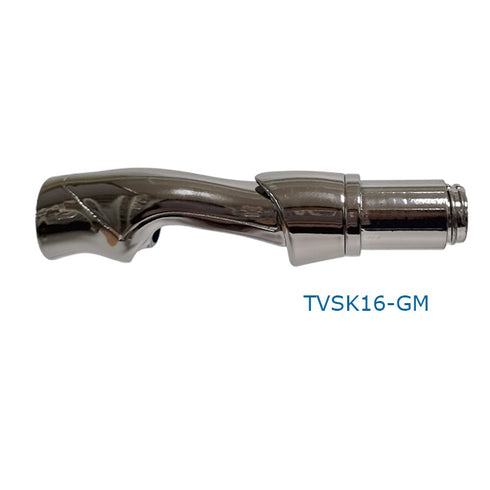 Spinning Reel Seats (RCHS16) - PVD Plated High Gloss Gunmetal, Body only