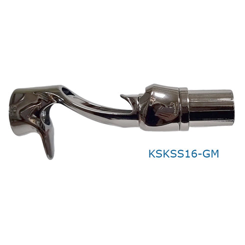 Bait Casting Reel Seats (RDDP16-GM) - PVD Plated High Gloss Gunmetal, Body only