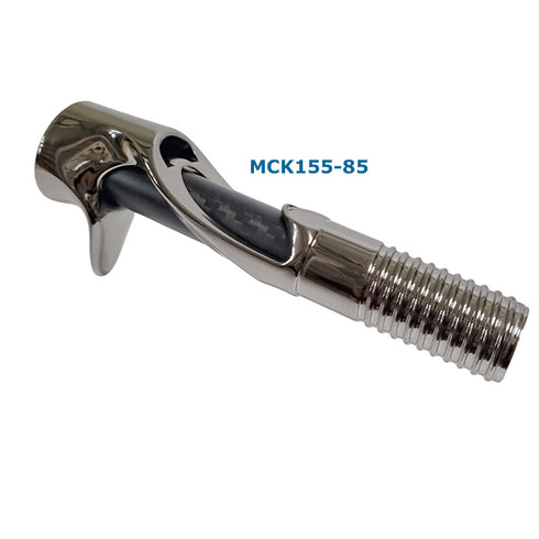 Bait Casting Reel Seats (RDDP16-GM) - PVD Plated High Gloss Gunmetal, Body only