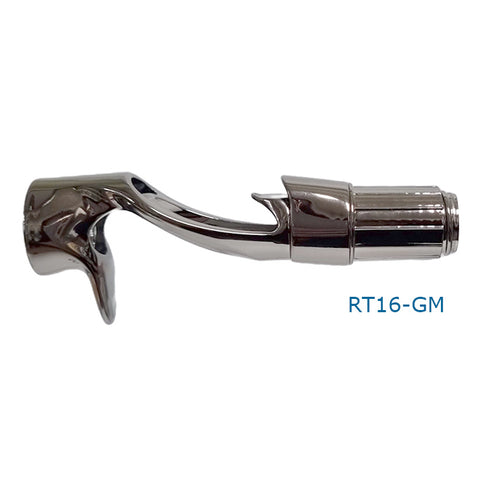 Bait Casting Reel Seats (RDDP16-GM) - PVD Plated High Gloss Gunmetal, Body only