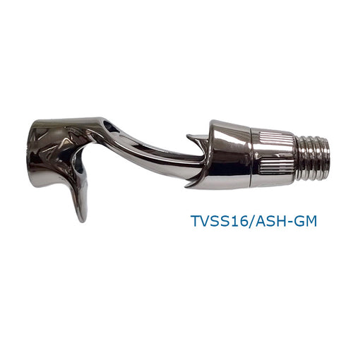 Bait Casting Reel Seats (RDDP16-GM) - PVD Plated High Gloss Gunmetal, Body only