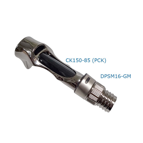 Bait Casting Reel Seats (RDEP16-GM) -PVD Plated High Gloss Gunmetal, Body only