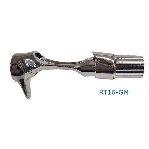 Bait Casting Reel Seats (RDEP16-GM) -PVD Plated High Gloss Gunmetal, Body only