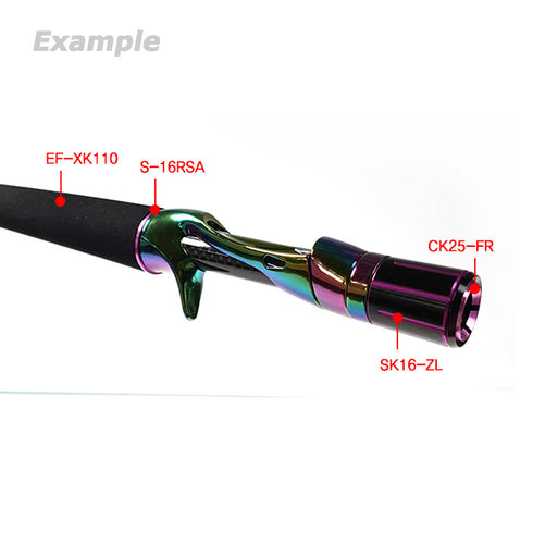 Bait Casting Reel Seats (RFBA16-AU) - Aurora, Nut included