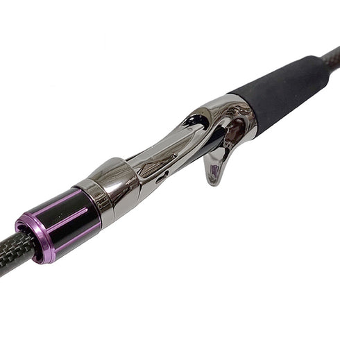 Bait Casting Reel Seats (RFBA16-GM) - PVD Plated High Gloss Gunmetal,Nut included