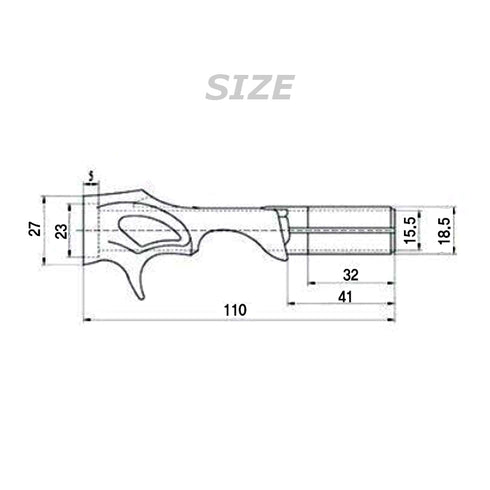 Bait Casting Reel Seats (RFBB16-GM) - PVD Plated High Gloss Gunmetal, Body only