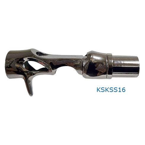 Bait Casting Reel Seats (RFBB16-GM) - PVD Plated High Gloss Gunmetal, Body only