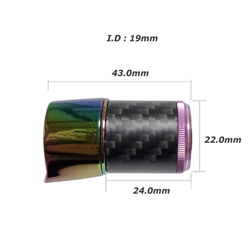 MK16 Split Spinning Reel Seat KIT (MKSS16A-SP31) - Aurora, Bonding Completed