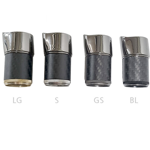 Quick Lock Nut RT16 Bonded with Carbon Pipe (RT16A-12) - PVD Plated High Gloss Gunmetal