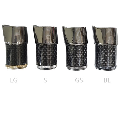 Quick Lock Nut RT16 Bonded with Carbon Pipe (RT16A-12) - PVD Plated High Gloss Gunmetal