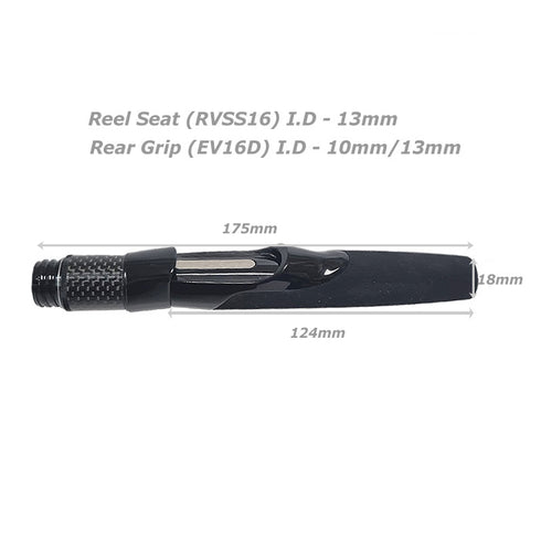 RVSS16 Spinning Reel Seats EVA Grip Kit (RVSS16-SP30) - Black ,Bonded, Included Nut