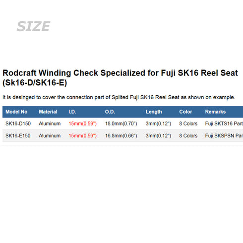 Winding Check for Fuji SK16 SKSPSN, SK16-SC and SKST16 (Sk16-D150-SK16-E150)
