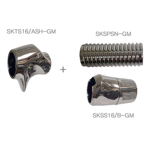 Fuji SK16 Bait Casting Reel Seats (SKTS16-GM) -PVD Plated High Gloss Gunmetal