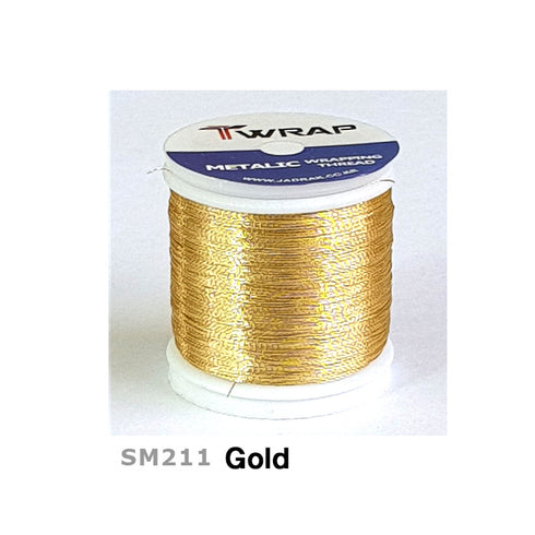 Jadrak T-Wrap Spark Metalic Wrapping Threads (SM) - A Size, 150m