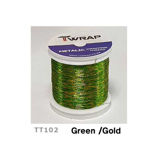 Jadrak T-Wrap Two Tone Color Metalic Wrapping Threads (TT) - A size, 100m