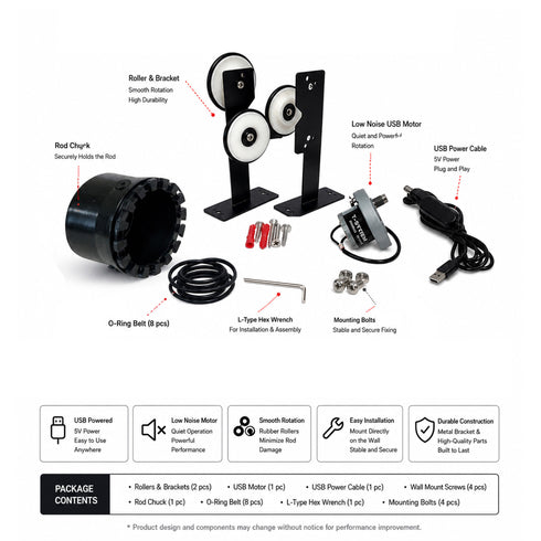 JADRAK T-SYSTEM USB Direct Wall Mounted Vertical Rod Dryer (TVDD-USB)