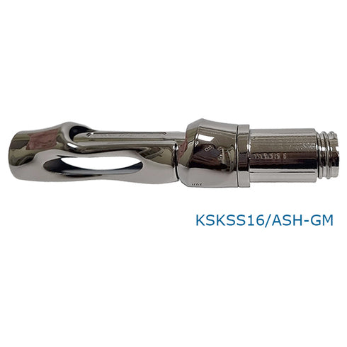 Fuji Spinning Reel Seats (TVSM16-GM) - PVD Plated High Gloss Gunmetal, Body only