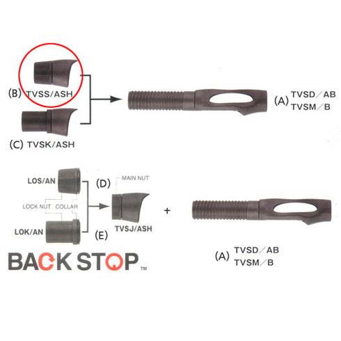Fuji TVS16 Hood Nut (TVSS16/ASH-GM) - PVD Plated High Gloss Gunmetal