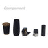 RSKT16 Black Marble Baitcasting Rear Grip Kit (ZX) - Rod Building