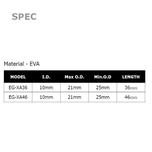 EVA Foregrip in front of Reel Seats Screw (EG-XA)