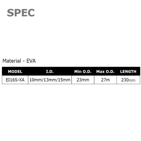 EVA Rear Grip for Fuji IPS16 Reel Seats (EI16S-XA)