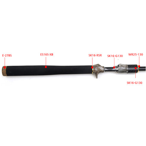 EVA Rear Grip for Fuji SKTS16 Reel Seats (ES16S-XB)