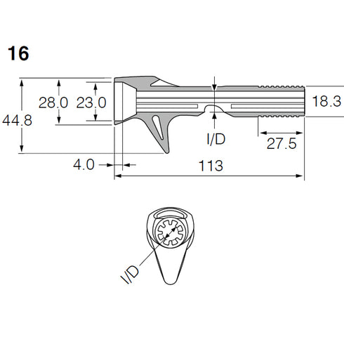 Fuji Bait Casting Reel Seats (ACSM16-AU) - Aurora