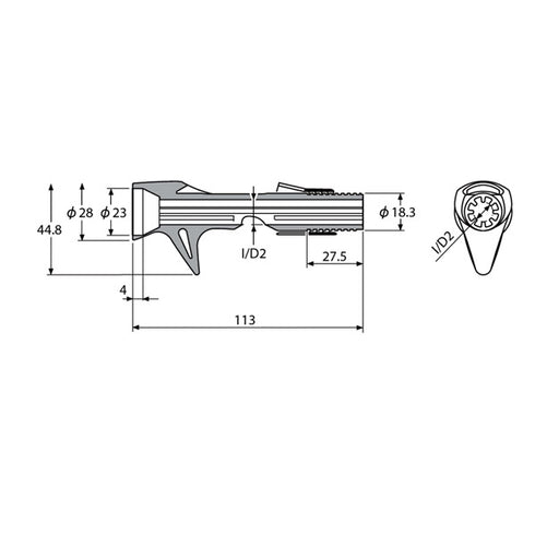 Fuji Bait Casting Reel Seats (ACSM16-SM) - Stone Marble