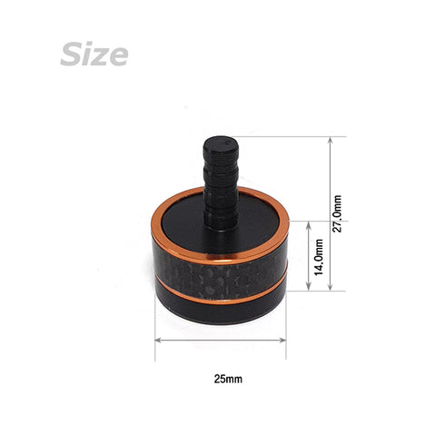 Rod Butt Cap made of Enforced ABS (E25-G) - OD:25mm