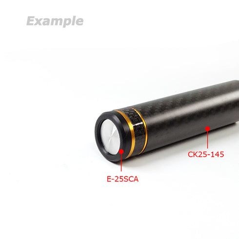 Rod Butt Cap made of Enforced ABS with Brass Screw (E25-SCA)