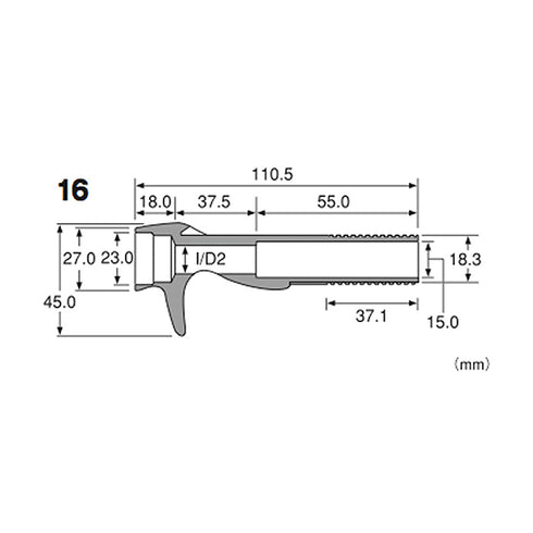 Fuji Bait Casting Reel Seats (ECSM16-BL) -Black
