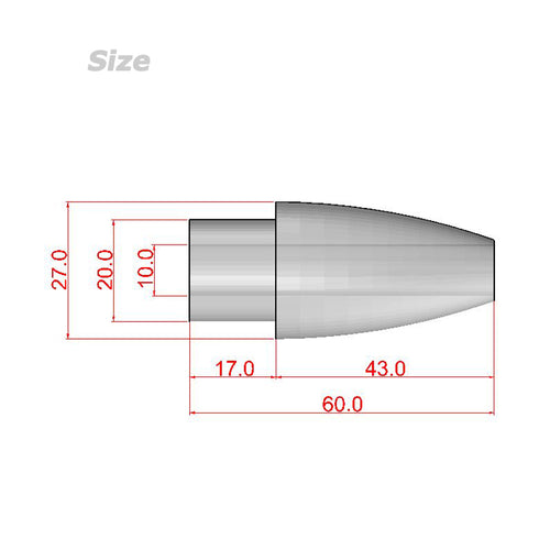EVA Foam Grip for General Rear Grip (EF-XL60C)-Insert carbon pipe (CK25)