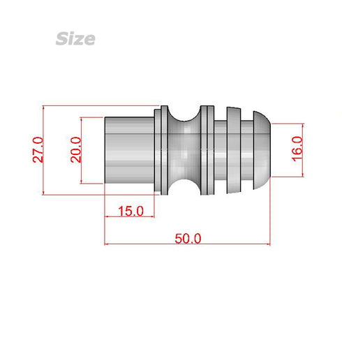 EVA Foam Grip for General Rear Grip (EF-XL050D) - Fit into CK25