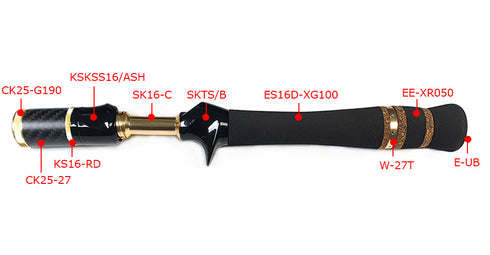 EVA Rear Grip for Fuji SKTS16 Reel Seats (ES16D-XG100)