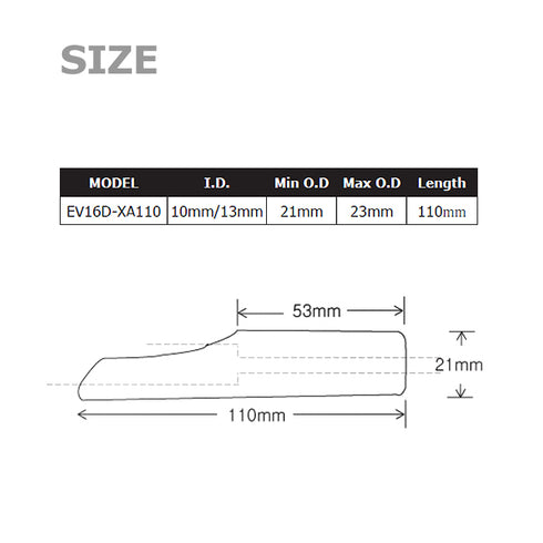 EVA Rear Grip for Fuji VSS16 Reel Seats (EV16D-XA)