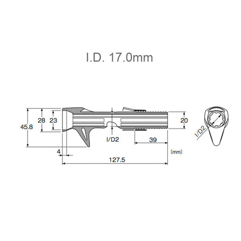 Bait Casting Reel Seats (RACS16-BM) - Black Marble,Body only