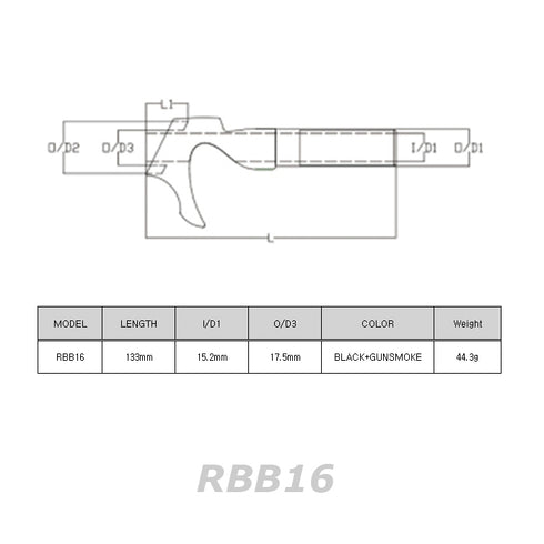 Bait Casting Reel Seats (RBB16) - Nut included