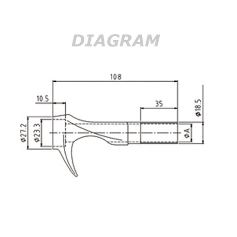 Bait Casting Reel Seats (RECS-BM) - Black Marble, Body only