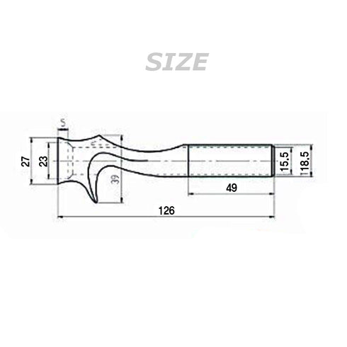 Bait Casting Reel Seats (RPTS16-BL) -Black, Body only