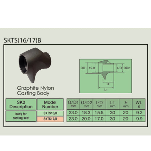 Fuji SK16 Bait Casting Reel Seats (SKTS16/B)