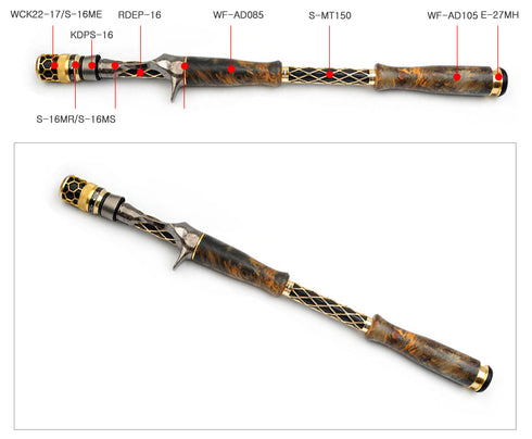 Connector or Insert of I.D 15mm Fuji Reel seats (CK15-MT)