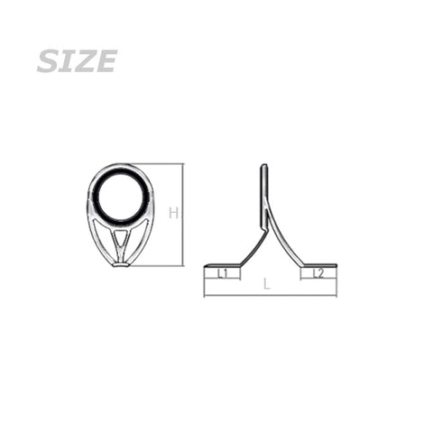 SeaGuide Titanium Frame Double Foot Guide (TiXBG) - Zirconia Ring