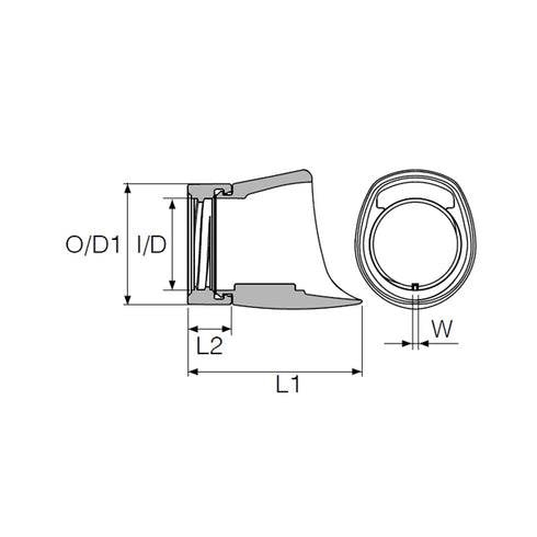 Fuji Short Nut + Humped-Shape Hood (TVSJ16/ASH-AU) - Aurora