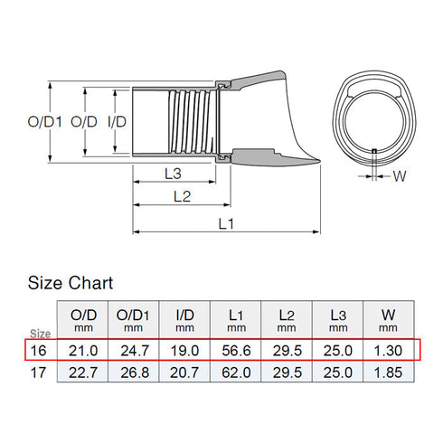 Fuji TVS16 Quick Lock Nut (TVSK16/ASH-BL) - Black ,Nut only