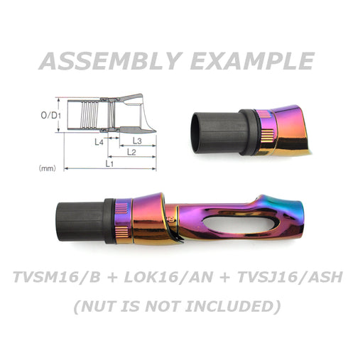 Fuji Spinning Reel Seats (TVSM16-AU) - Aurora, Body only