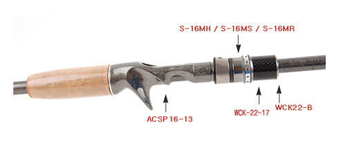 Carbon Winding Check Pipe for FUJI KDPS-16 nut (CK22-20) - L 20mm