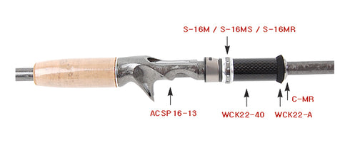Carbon Winding Check for FUJI KDPS-16 nut (CK22-40) - L 40mm