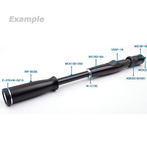 Black Wood Rear Grip (WF-CC) - Black Wood