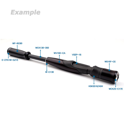 Black Wood Foregrip for Fuji KSKSS16/ASH (WS16F-CE)