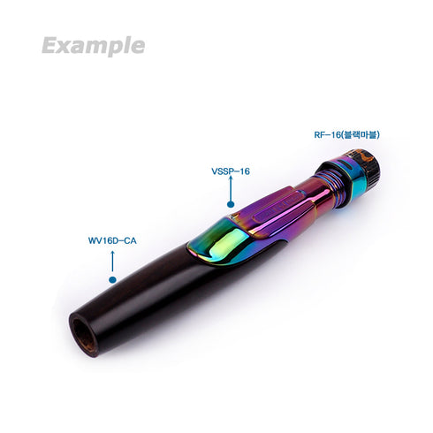 Black Wood Rear Grip for Fuji VSS16 Reel Seats (WV16D-CA)